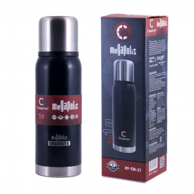 Термос СЛЕДОПЫТ-MEGAPOLIS, 2 крышки, 1 л