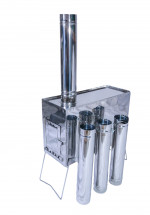 Печь походная Век Макси, сдвижной экран