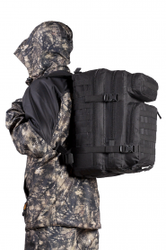 Рюкзак тактический Армада 3, 25 литров, черный, ПВХ 600, Тайф