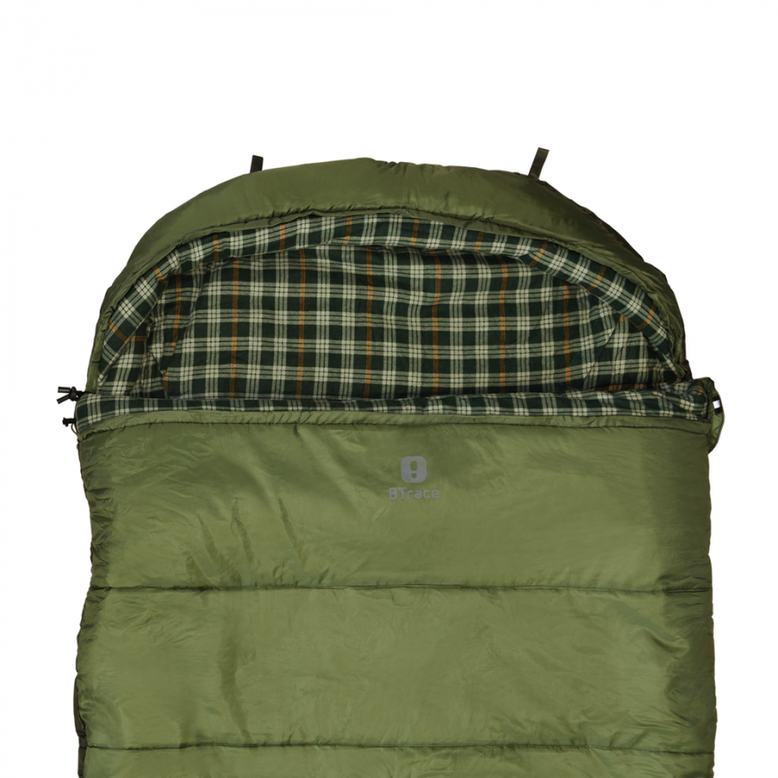 Спальный мешок Reach Левый, зеленый, Btrace