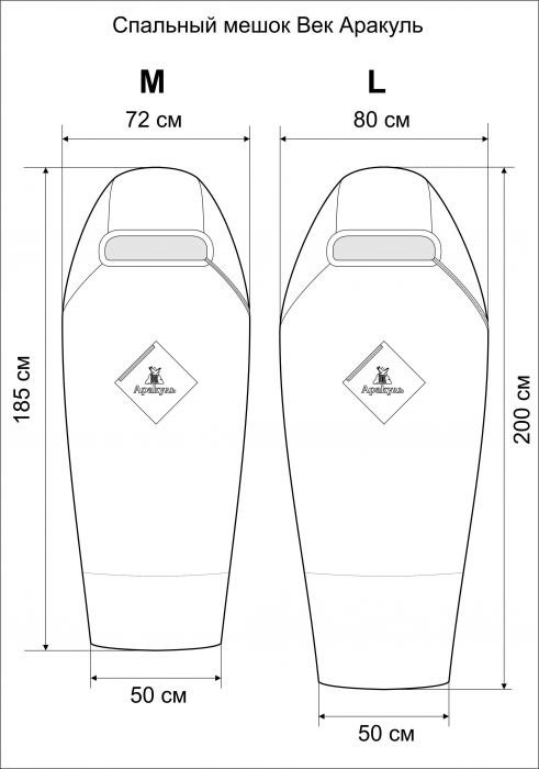 Спальный мешок Век Аракуль
