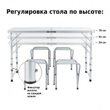 Набор мебели для пикника Green Glade M790-1, мраморный белый, Green Glade