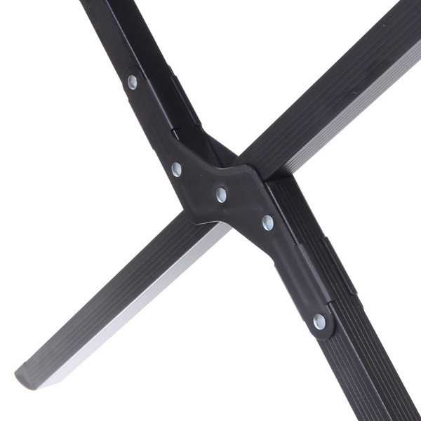 Стол кемпинговый складной, 114*59*43 см, цвет: чёрный, каркас алюминий