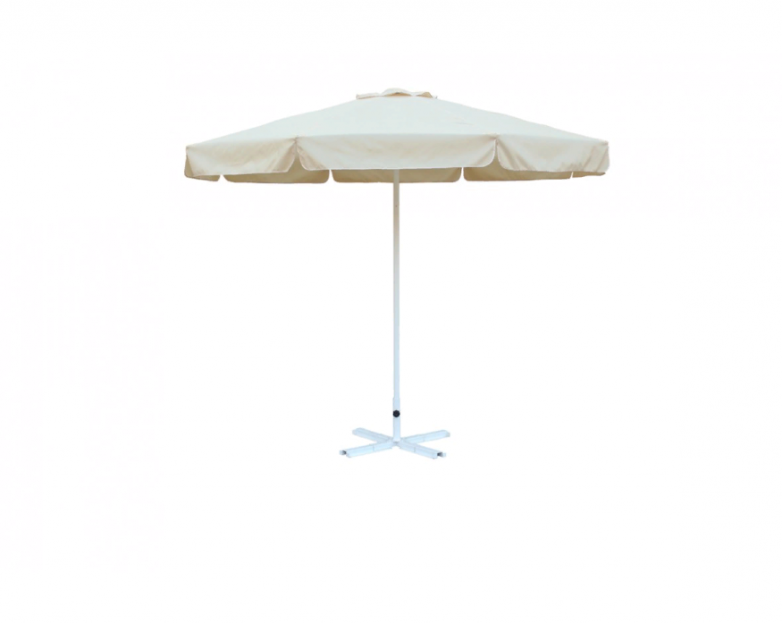 Зонт круглый (d=3м, 8 спиц) сталь, с воланом