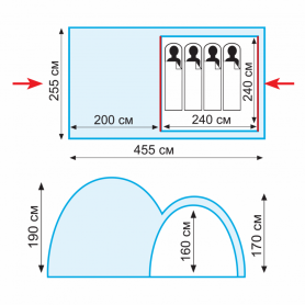 Палатка Sphinx 4 v2, Tramp