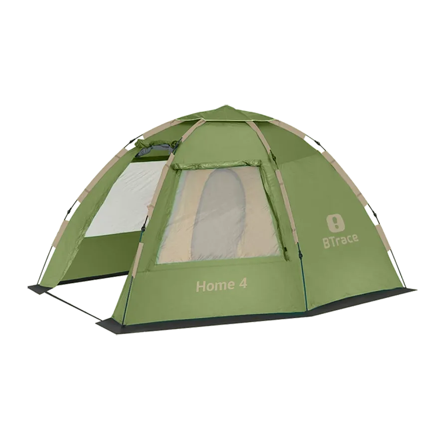 Быстросборная палатка Home 4 зеленая, Btrace