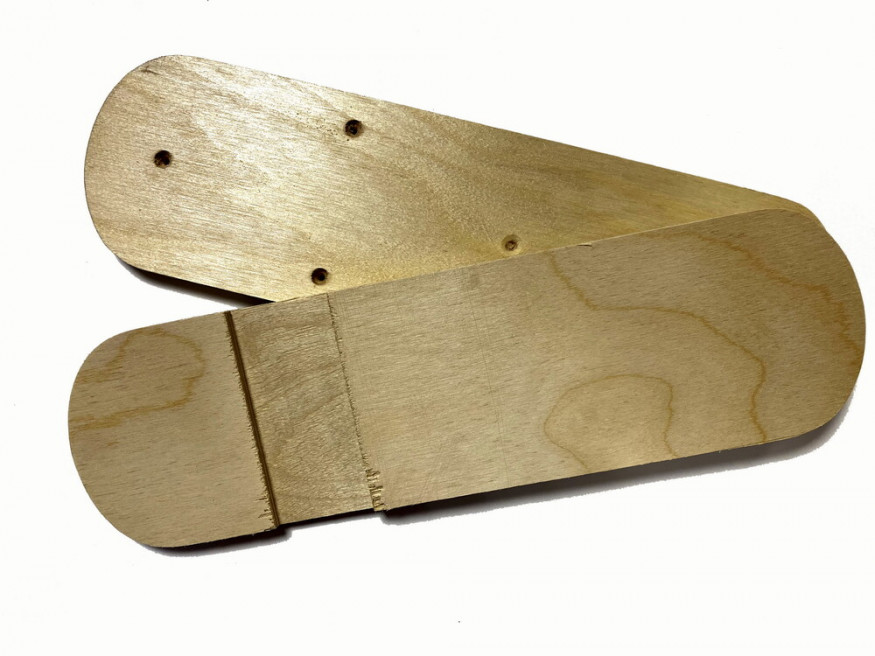 Лыжи Тайга, дерево-пластик, длина 175 см, ширина 150 мм