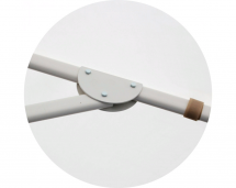 Зонт круглый (d=4м, 8 спиц) сталь, с воланом