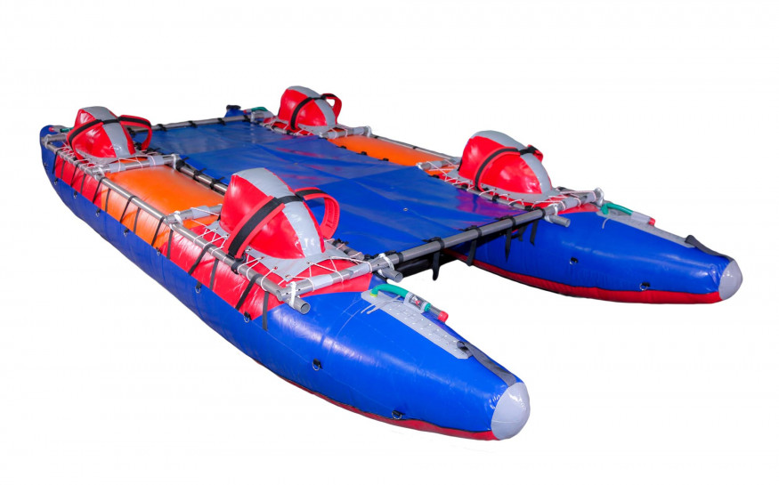 Катамаран Век Исеть 4М 2-секционный, 4,50 м, без рамы