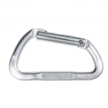 Карабин дюралевый трапеция Малый с р/ж с прямой защелкой кейлок, 22 кН, Ринг