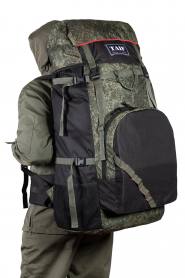 Рюкзак туристический Турист Лайт 4, ПВХ 600, цифра/черный, 120 л, ТАЙФ