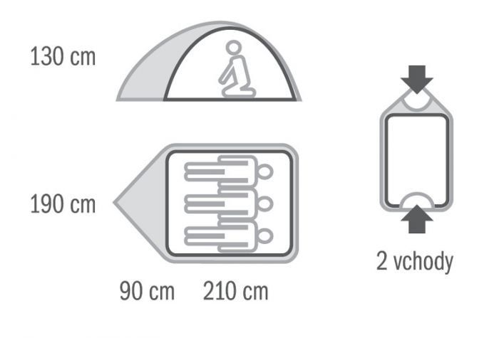 BEAST палатка, 3, светло-зеленый